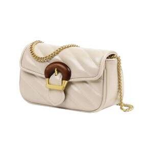 NEW 123 AMORE women's classic beauty quilted clutch bag in ivory
